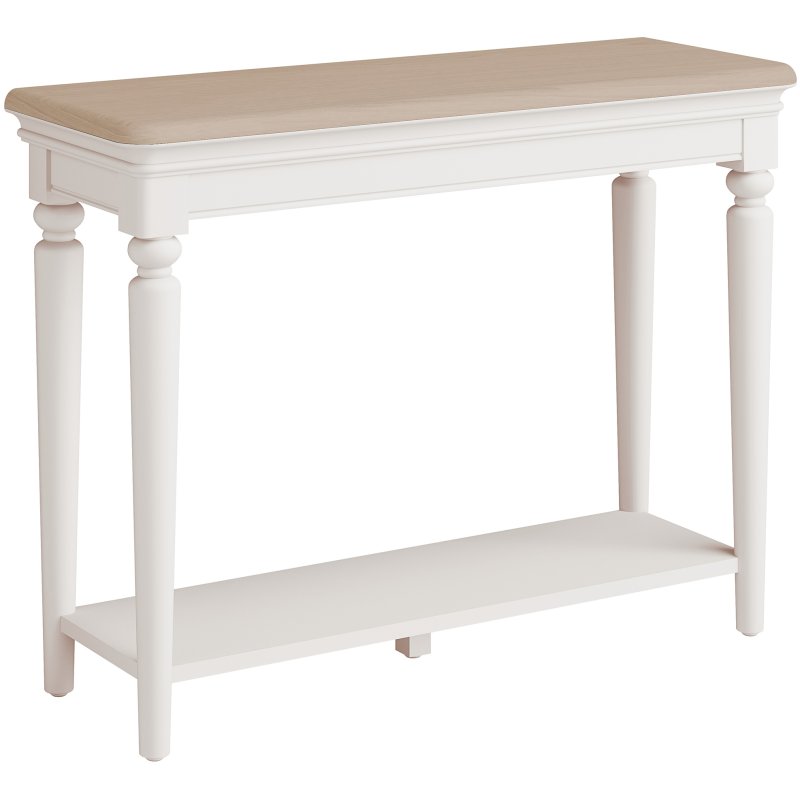 Broadway Console Table In Grey Mist on a white background