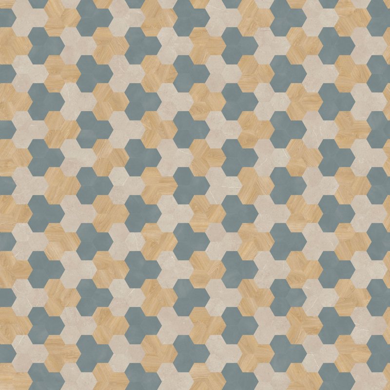 Moduleo Moduleo Moods Hexagon Cluster 624