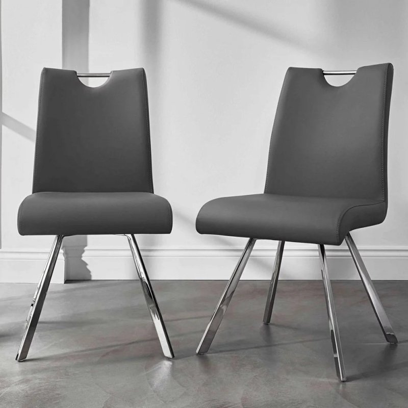 Stockholm Grey Swivel Dining Chair lifestyle image