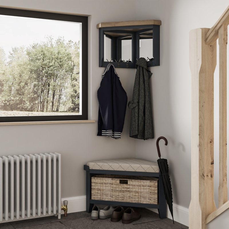 Heritage Editions Blue Corner Hall Bench lifestyle image