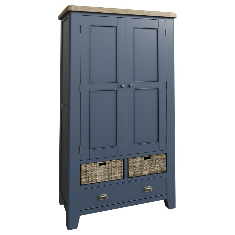 Heritage Editions Blue Large Larder Unit on a white background
