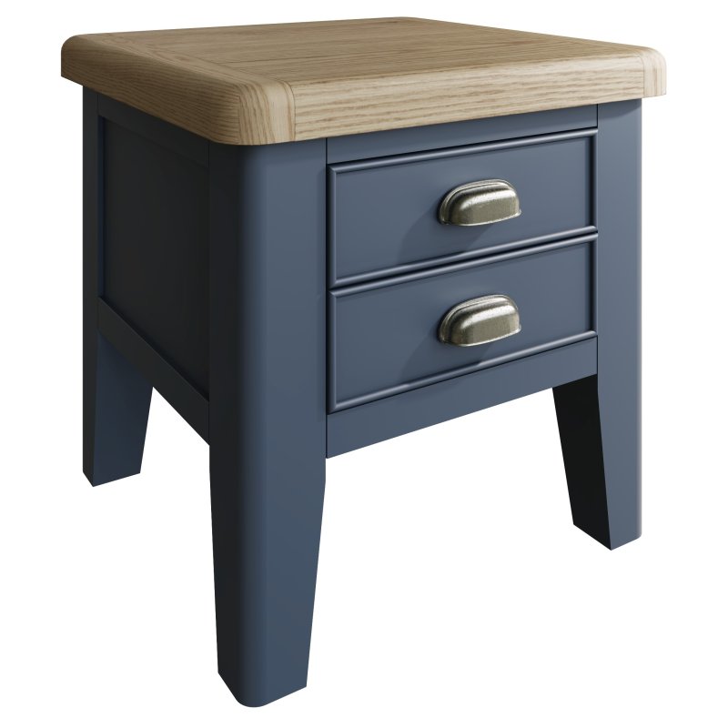 Heritage Editions Blue Lamp Table on a white background