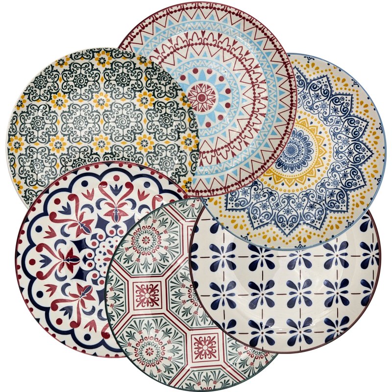 The Spanish Company Fuente Decor Plate Assorted Group Shot