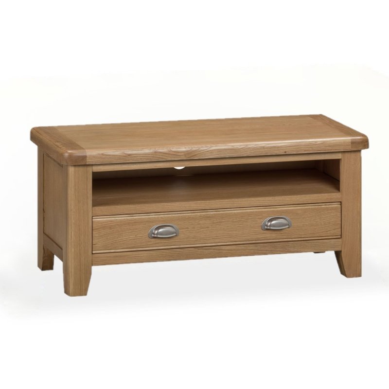 Manor Oak Standard TV Unit on a white background