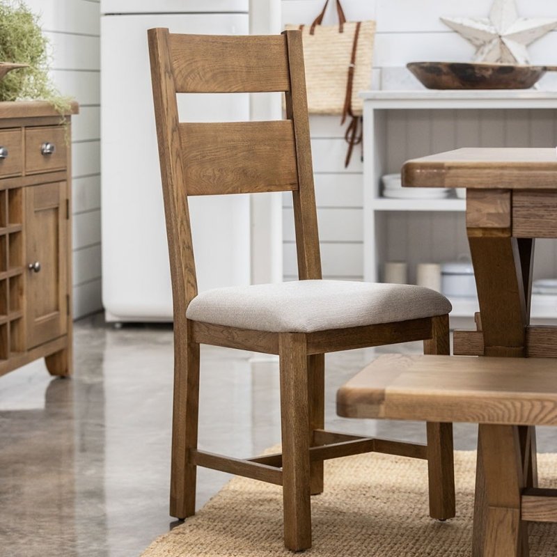 Manor Oak Ladder Back Dining Chair lifestyle image