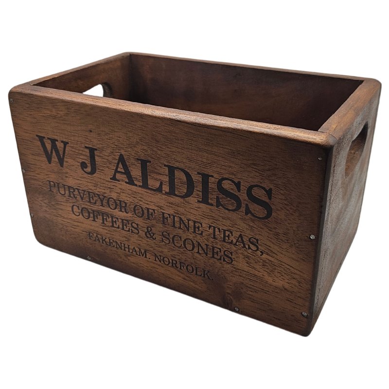 Norfolk & Co Medium Vintage Aldiss Storage Crate Cutout