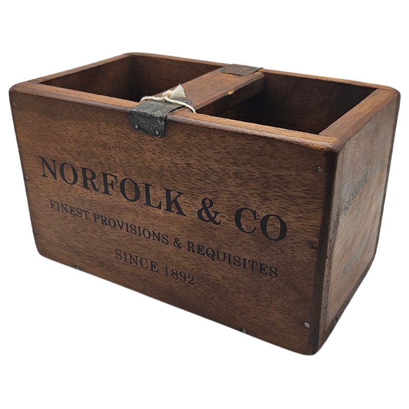 Norfolk & Co Small Vintage Aldiss Storage Crate Cutout