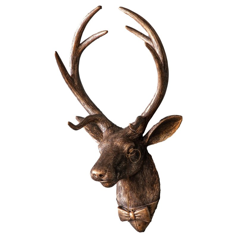 Gallery Direct Gallery Bronze Sir Cameron Stag Wall Decor