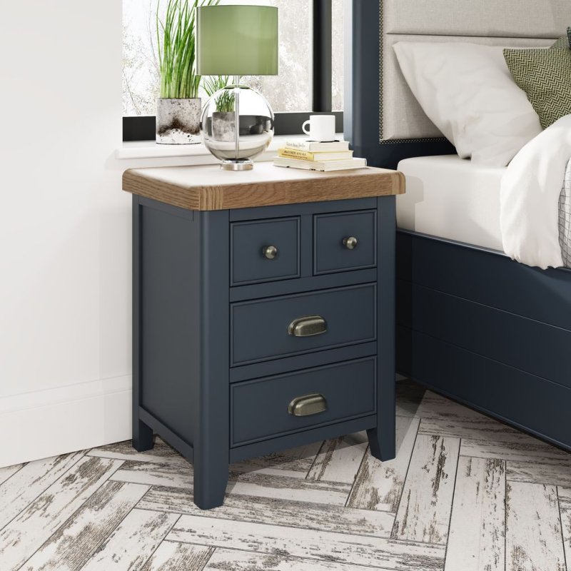 Heritage Editions Blue Extra Large Bedside Cabinet lifestyle image