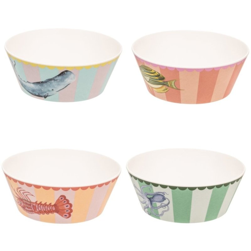 Yvonne Ellen Set Of 4 Melamine Bowls