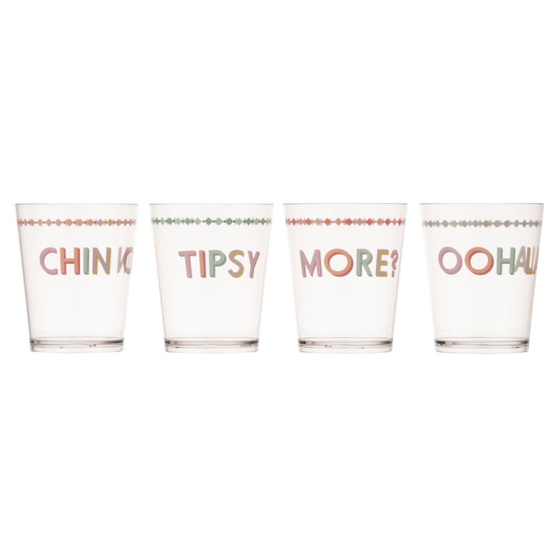 Yvonne Ellen Set Of 4 Picnic Tumblers