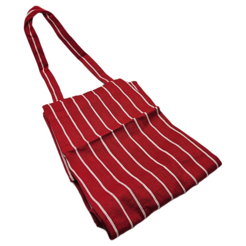 Butchers Stripe Red Apron