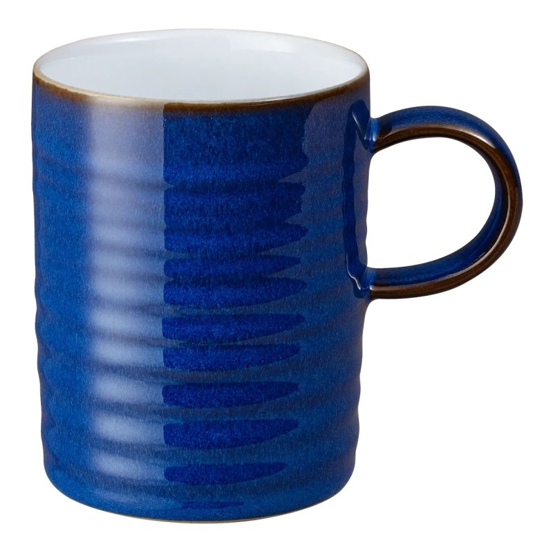 Denby Imperial Blue Ridged Mug