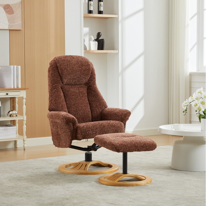 Aruba Chair And Stool Set In Copper Blush lifestyle image