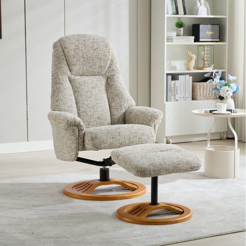 Aruba Chair And Stool Set In Frost lifestyle image
