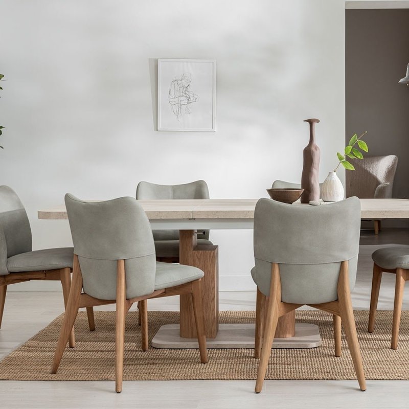 Arlo 1.6m Extending Dining Table & 6 Spencer Chairs lifestyle image