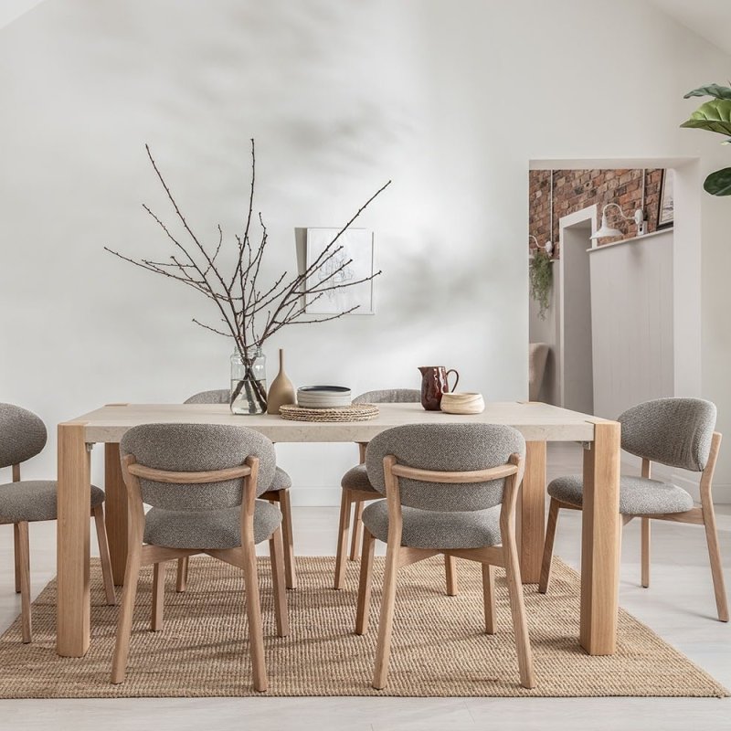 Arlo 1.9m Dining Table & 6 Leo Chairs lifestyle image