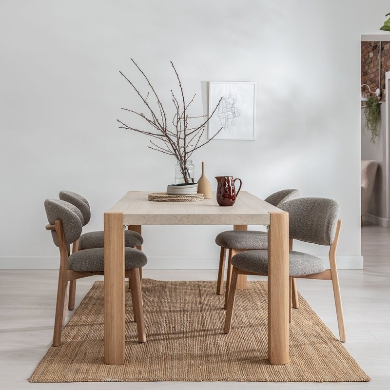 Arlo 1.4m Dining Table & 4 Leo Chairs lifestyle image