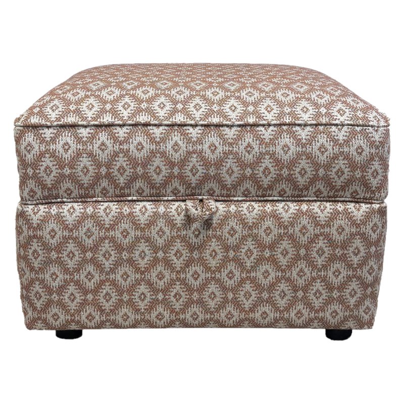 Valetta Storage Footstool on a white background