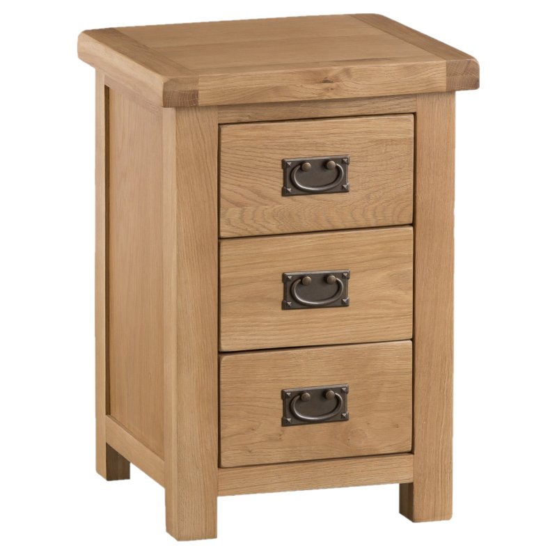Norfolk Oak Large Bedside Cabinet on a white background