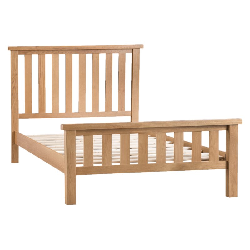 Norfolk Oak Bed Frame on a white background