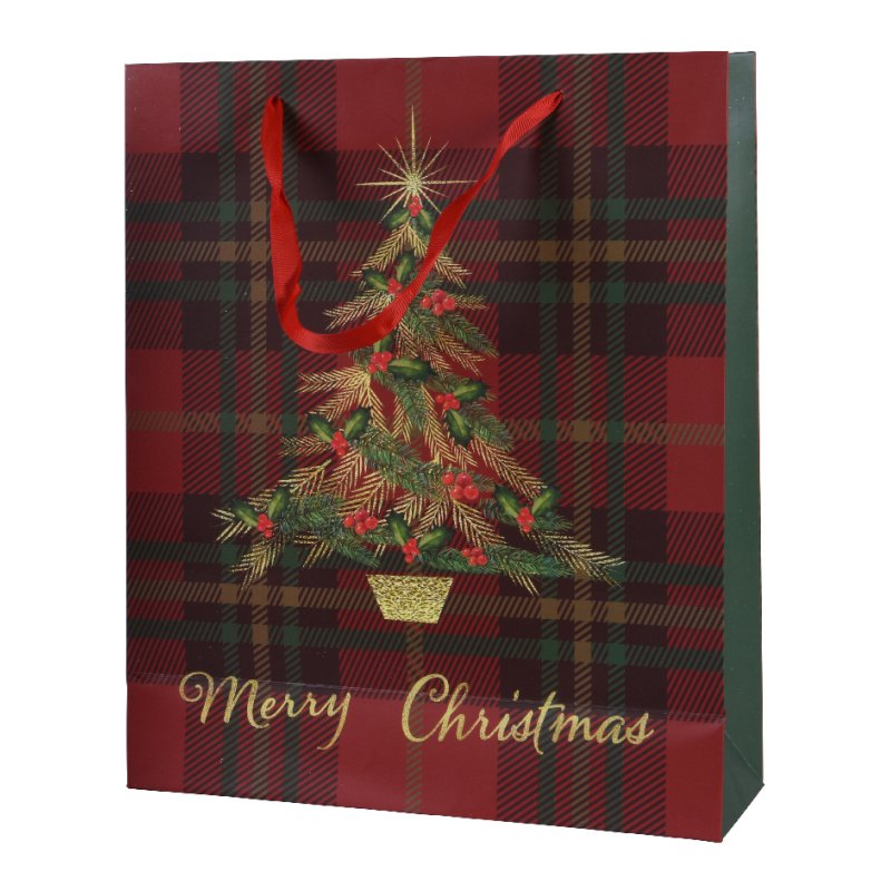 Kaemingk Kaemingk Check Christmas Tree Gift Bag