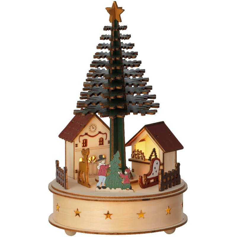 Kaemingk Kaemingk LED Festive Plywood Scene