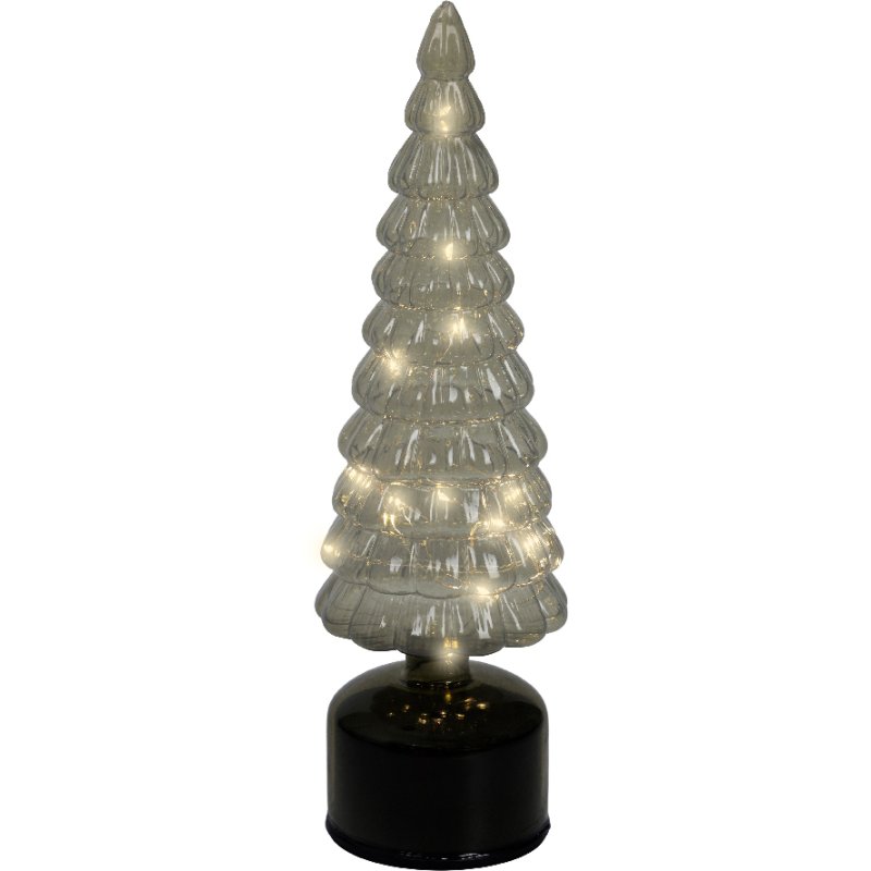 Kaemingk Kaemingk Green Micro LED Rotating Glass Tree