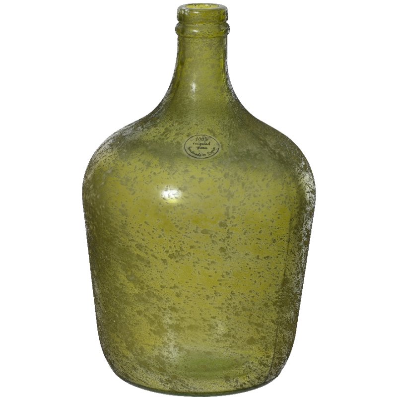 Kaemingk Kaemingk Green Recycled Glass Silk Finish Vase