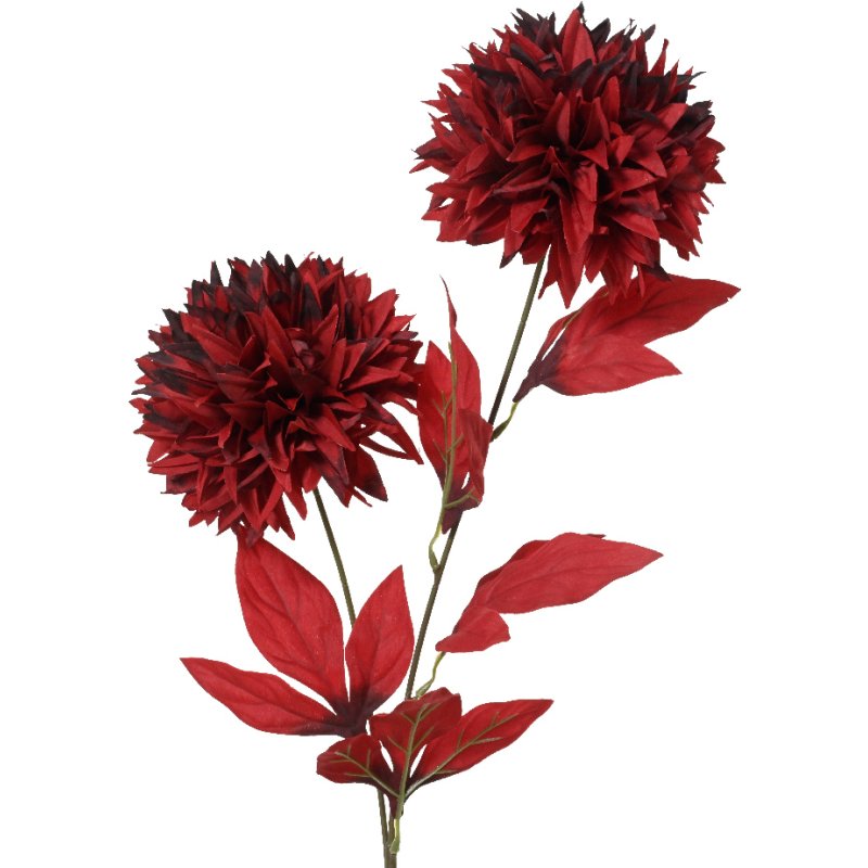 Kaemingk Kaemingk Red Double Chrysanthemum on Stem