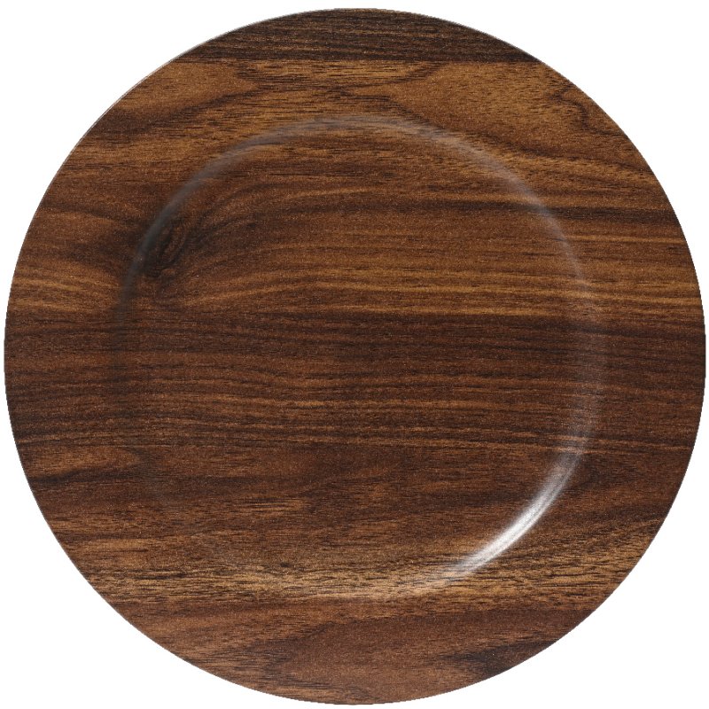 Kaemingk Kaemingk Wood Look Deco Plate