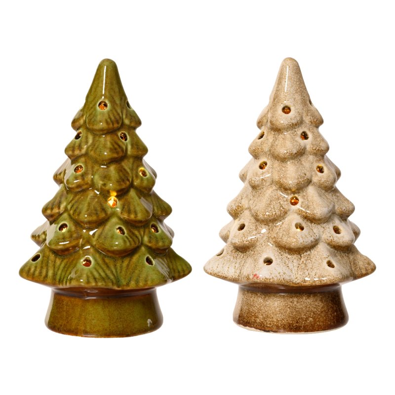 Kaemingk Kaemingk LED Stoneware Tree Ornament