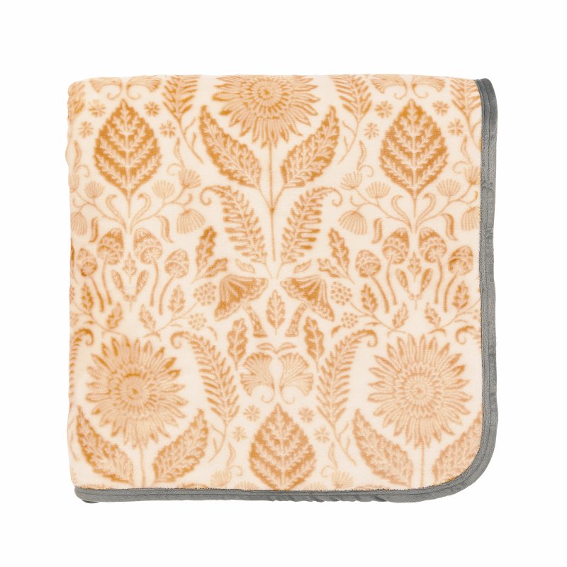 Helena Springfield Sunflower Fleece Graphite Copper Throw