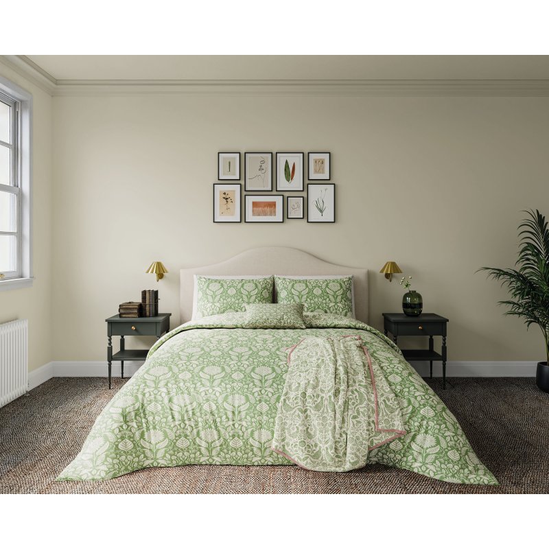 Helena Springfield Sunflowers Green Duvet Cover Set
