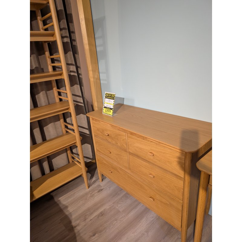 Ercol Ercol Teramo 5 Drawer Wide Chest of Drawers - EX DISPLAY