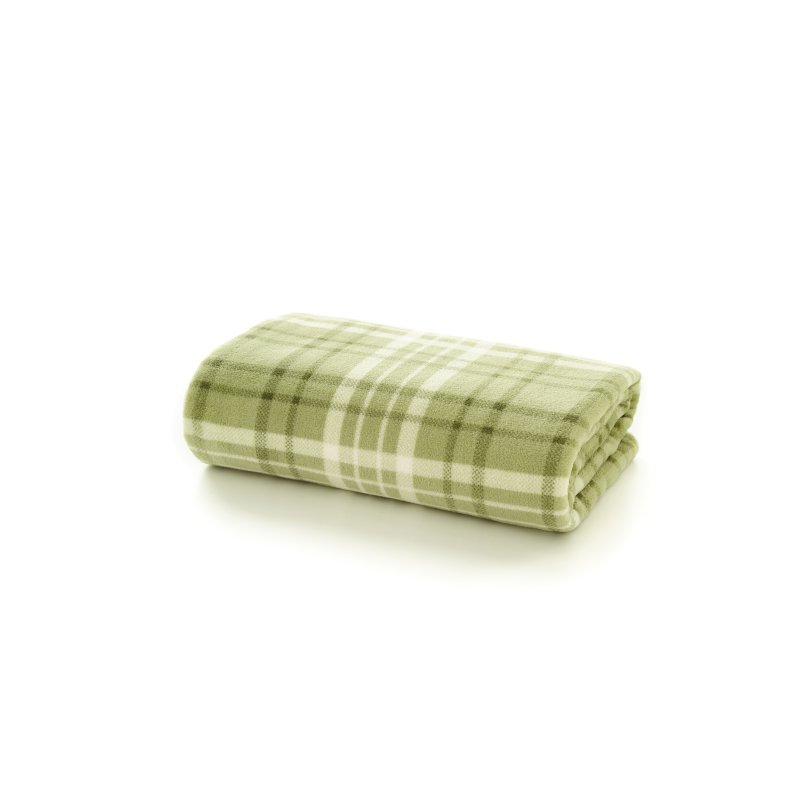 Deyongs Snuggle Touch Check Throw Sage