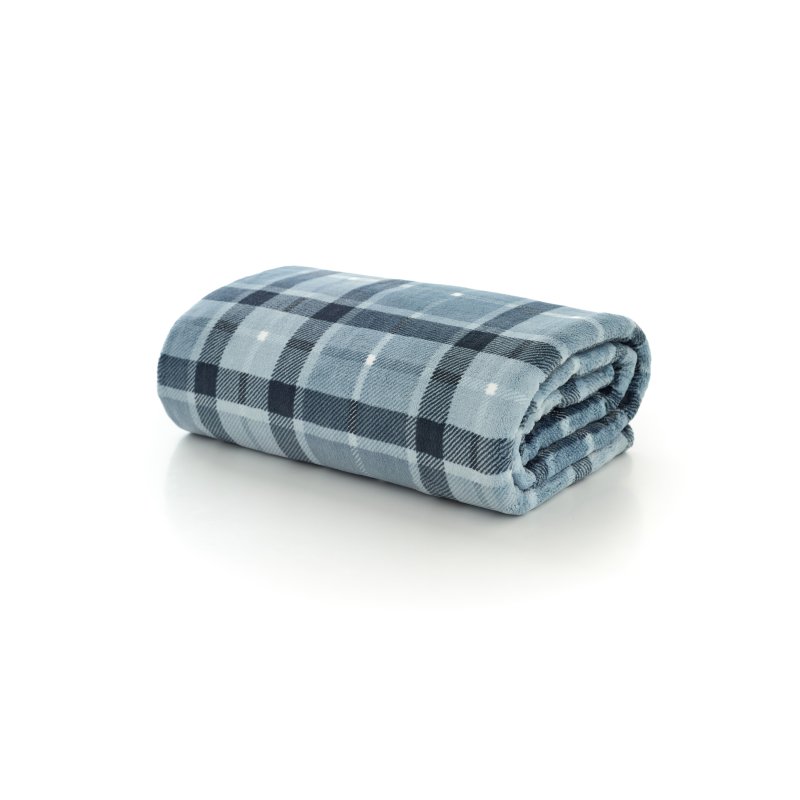 The Lyndon Company Coco Velvet Touch Throw Pheasant Check
