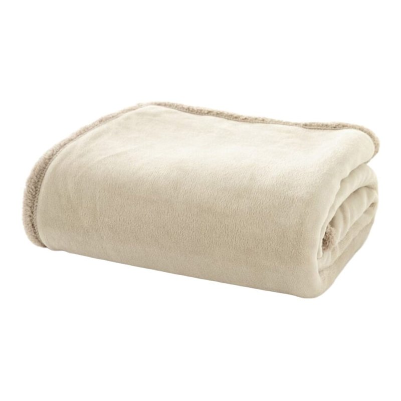 Deyongs Hazelwood Sherpa Throw Oyster Grey