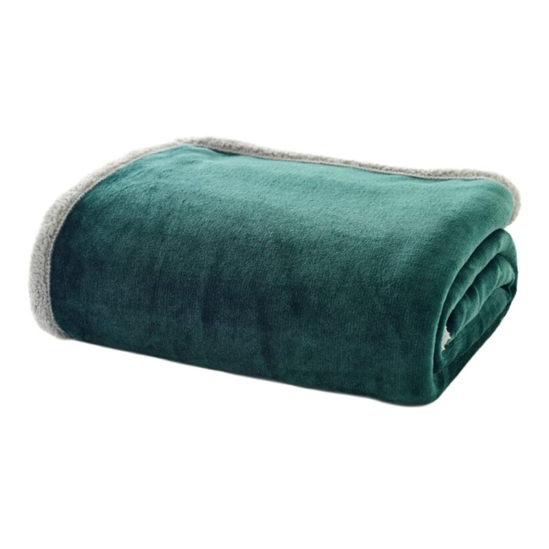 Deyongs Hazelwood Sherpa Throw Forest