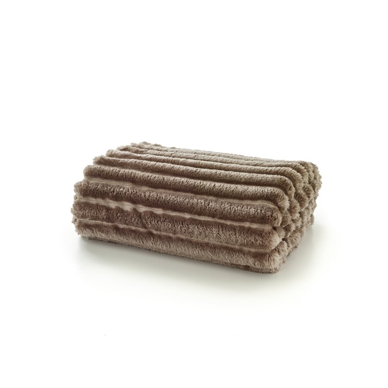 Deyongs Alnwich Ribbed Throw Putty