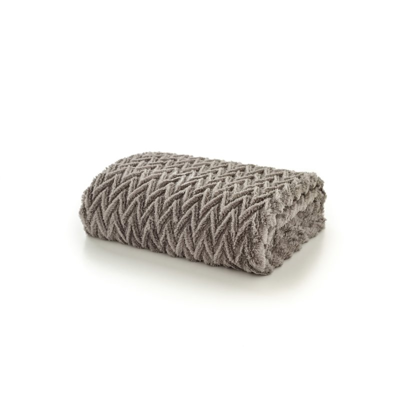 Deyongs Tadcaster Fleece Throw Mushroom