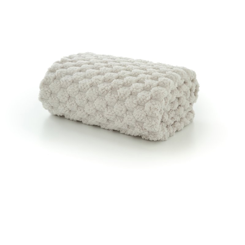 Deyongs Featherstone Fleece Throw Steel Grey