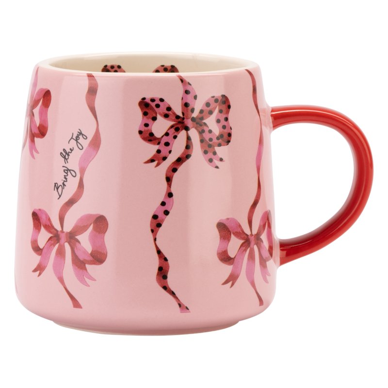 Cath Kidston Cath Kidston Bring The Joy Pink Mug