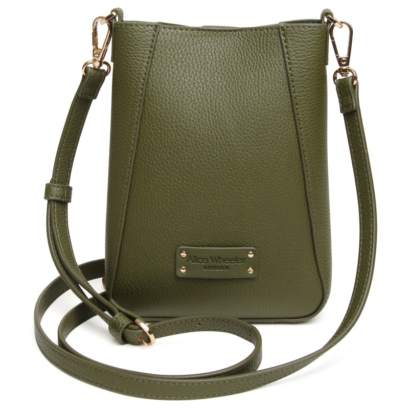 Alice Wheeler Kensington Phone Bag Olive