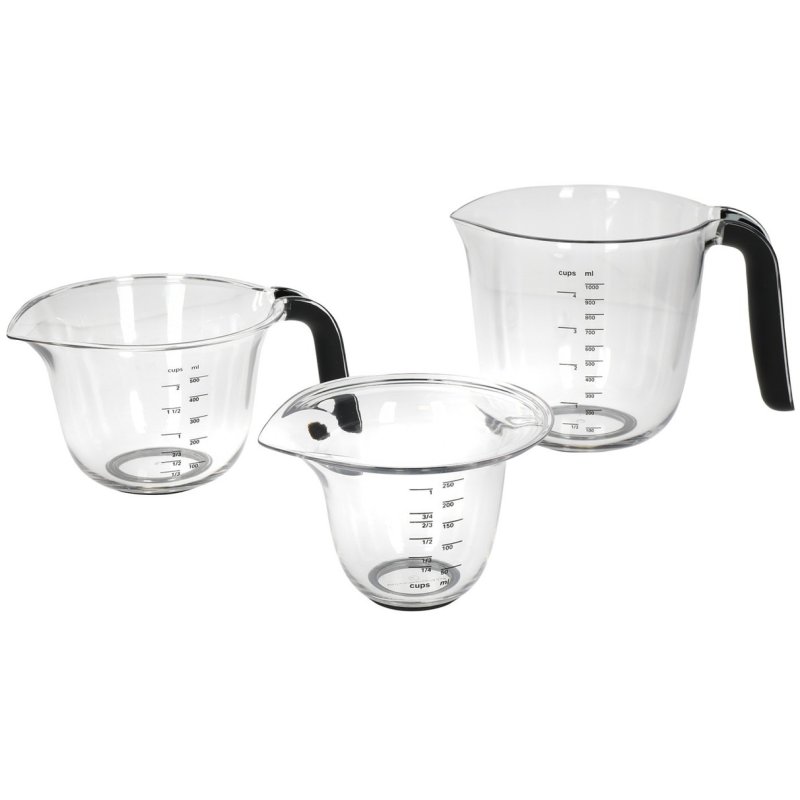 KitchenAid Measuring Jugs Matt Black Set Of 3