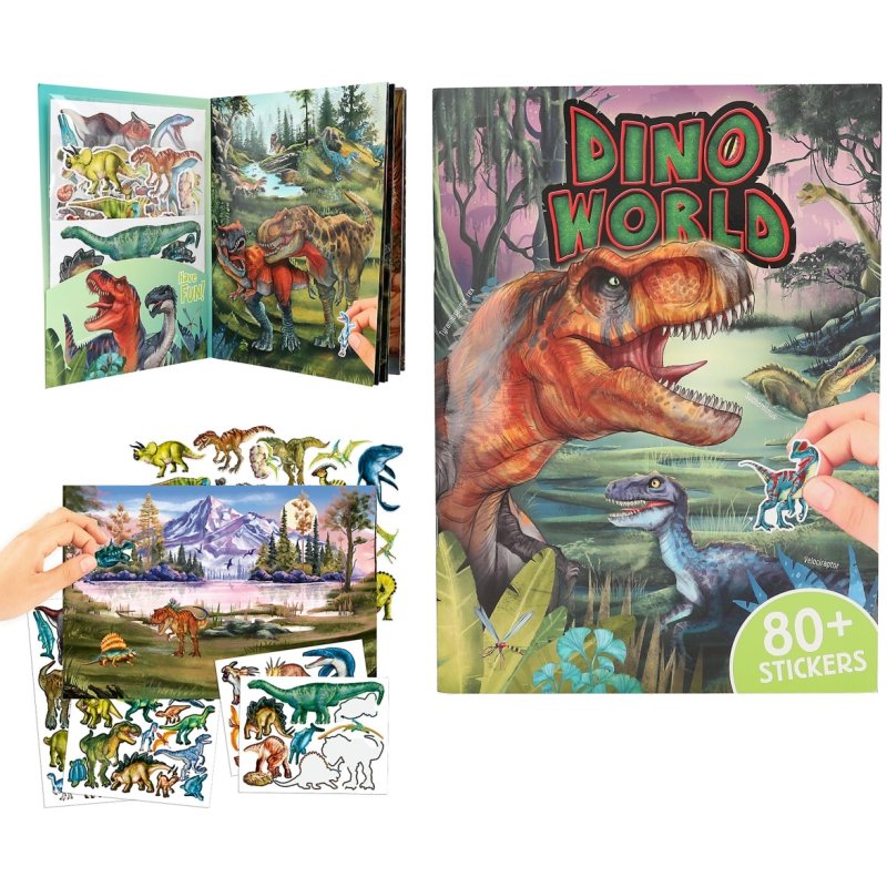 Dino World With Puffy Stickers