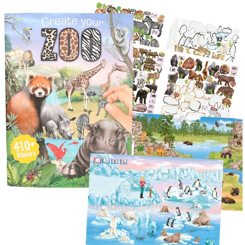 Dino World Dino World Create your Zoo Colouring Book