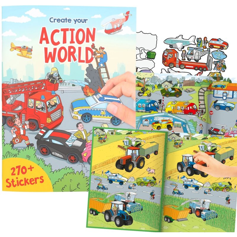 Dino World Create Your Action World Sticker Book