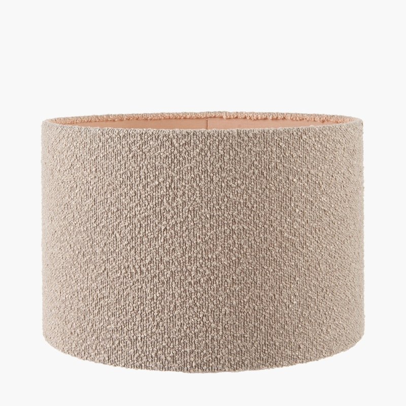 Pacific Pacific Rouen 30cm Taupe Boucle Cylinder Lampshade