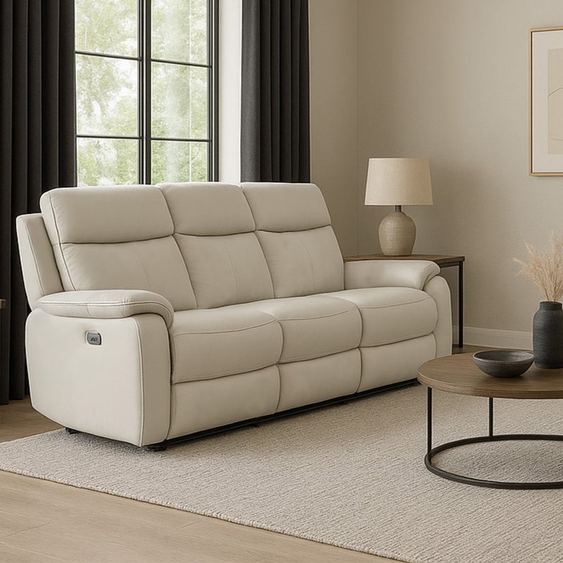 Buckingham 3 Seater Power Recliner Sofa lifestyle image pewter